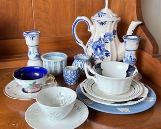 Coalport Teacup Other Blue White China