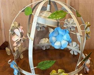 Colorful Metal Flower Light Fixture