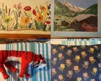 Crewl, Needlept And Crochet Handywork