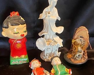 Japanese Kokeshi Doll, Porcelain Dolls More Asian Collectibles