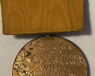 Kaiser Wilhelm I Commemoration Medal