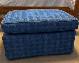 Large PanAm Style Ottoman On Rollers