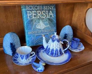 Lomonosov Russian Porcelain, Blue Stone Bookends And More