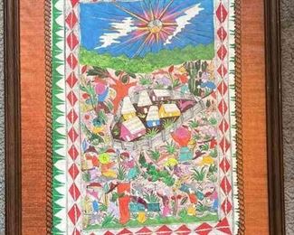 Mexican Amate Paper Painting