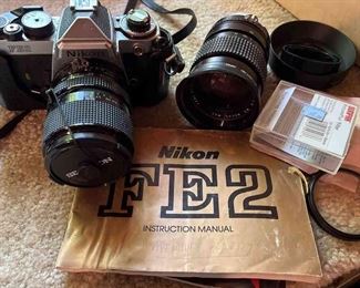 Nikon FE2 camera