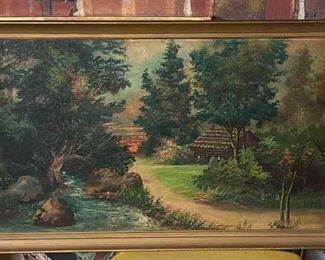 Original Cabin In The Woods Painting
