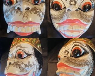 Pair Southeastern Asia Collectible Mask