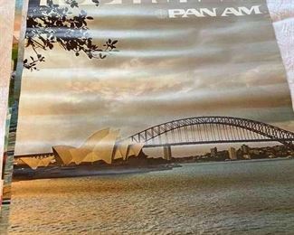 Pan Am Travel Poster Australia