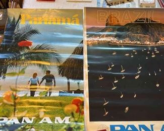 Pan Am Travel Posters Panama Brazil