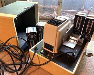 Tower No 6346 Slide Projector with Airequipt Magazines