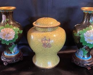 Trio Of Chinese Cloisonne