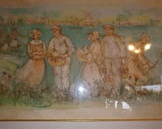 Edna Hible litho.
With note from Edna on back