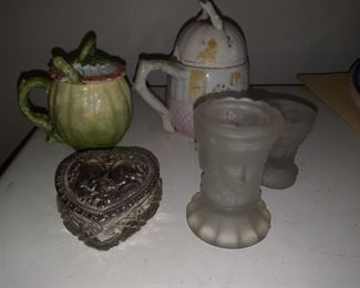 Paste porcelain German 
Duncan art glass