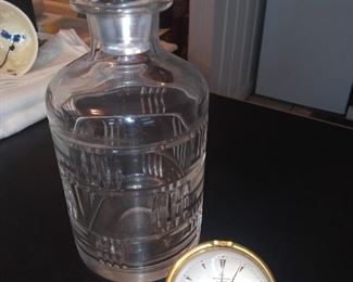 Art deco decanter for bourbon