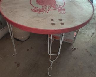 Ice cream parlor table