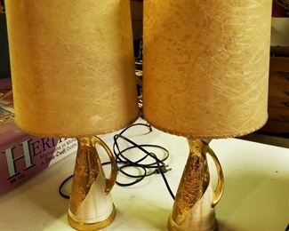 (2) 12" retro lamps