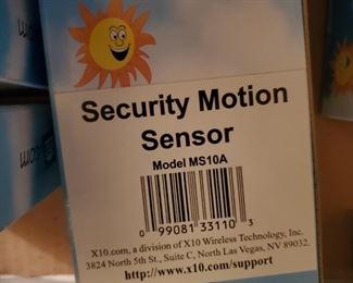 Numerous Security motion sensors