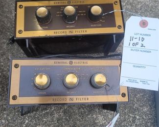 pair of GE phono equalizers