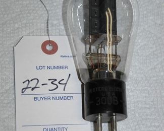 Western Electric 300B, engraved base, low test