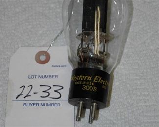 Western Electric 300B , printed base, low test 