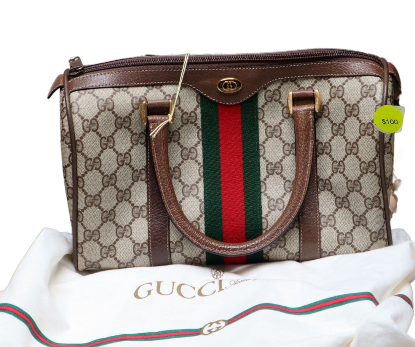 Gucci handbag with cloth bag