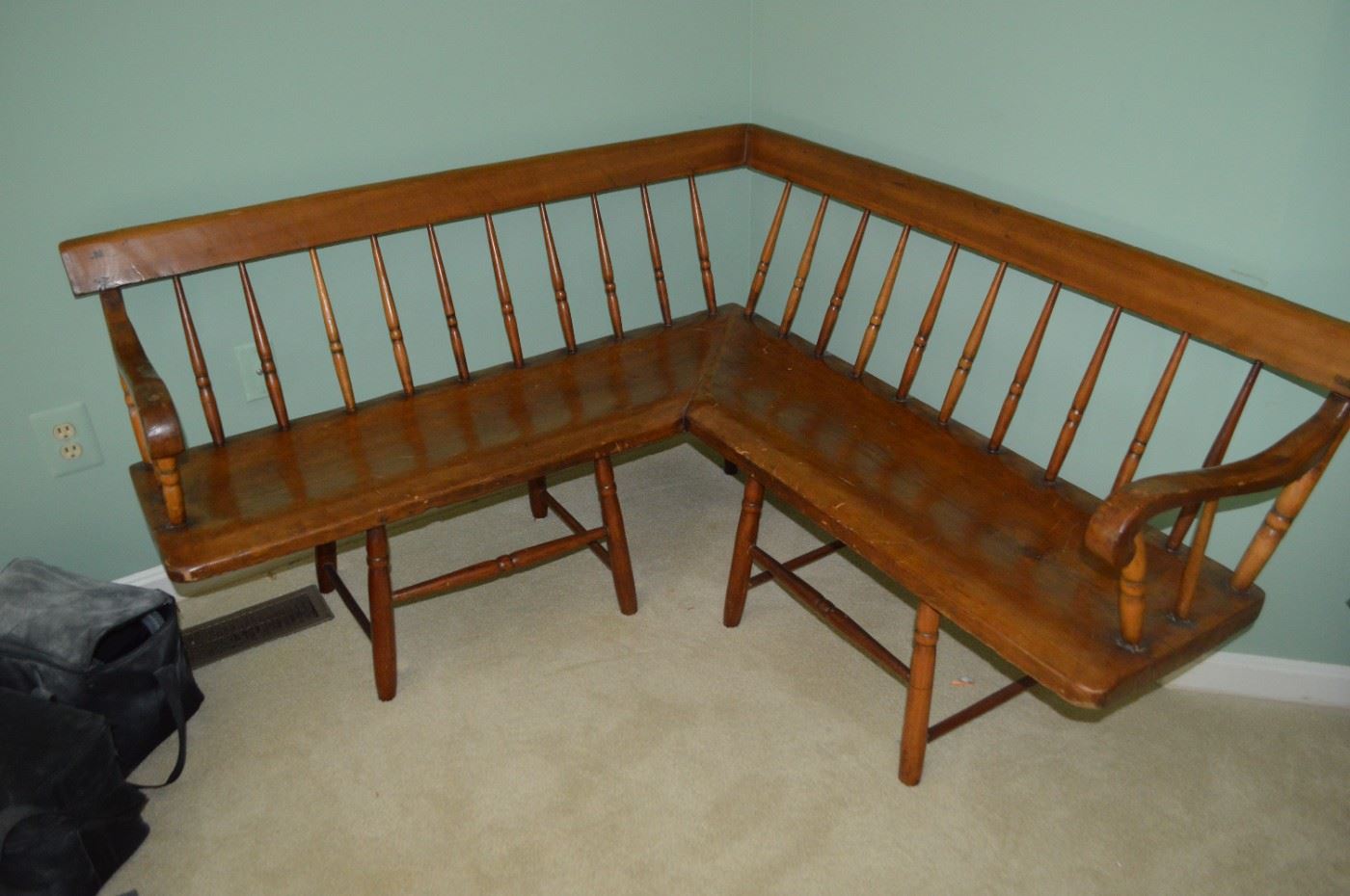 Solid Wood Corner Bench