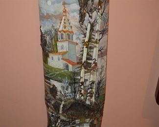 Birch Log Painting