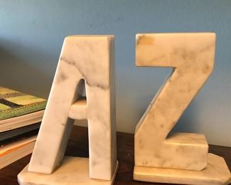 'A to Z' bookends