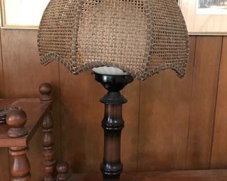 Cool wooden lamp with arched shade