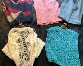 Handmade sweater vests, very soft!