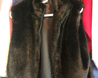 Faux fur vest