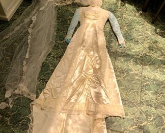 Wedding dress with veil 