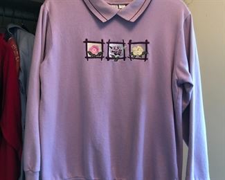 Cute collared crew neck