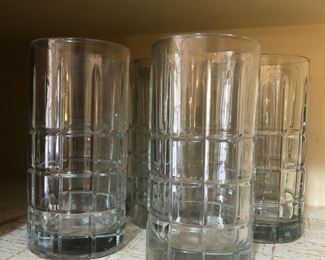 Set of nice tall drinking glasses