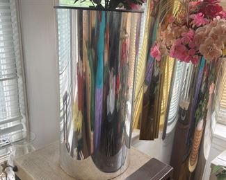 Two vase stands tall and short