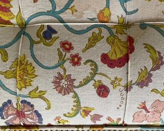 Floral Upholstered Ottoman. Measures 40" x 50" x 17" H. Photo 3 of 3.