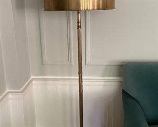 Vintage Brass Floor Lamp. Measures 62" H. Photo 4 of 4.