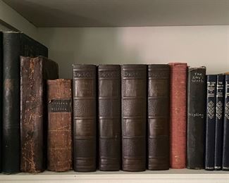 Antique Leather Bound Books.