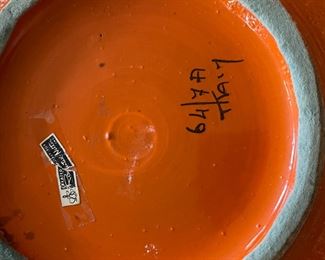 Italian Glazed Ceramic Decorative Bowl. Photo 2 of 2.