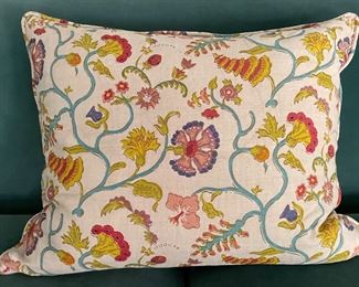 Floral Down-Filled Pillow.