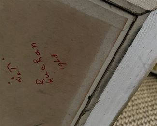 Tulip Still Life. Oil on Canvas. Signed on Back By Artist, Dot Buchan. Measures 11" x 16;" 16" x 20" with Frame. Photo 2 of 2.