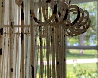 Vintage Birdcage. Measures 26" H. Measures 60" From Ceiling to Bottom of Cage. Photo 2 of 2.