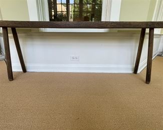 Rustic Primitive Bench. Measures 73" W x 10" D x 24" H. Photo 1 of 3.
