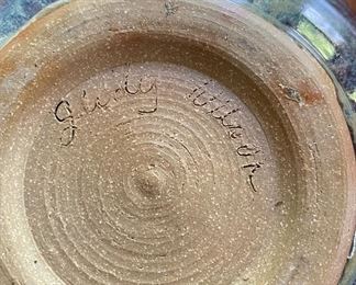 Glazed Ceramic Bowl Signed By Artist. Photo 3 of 3.
