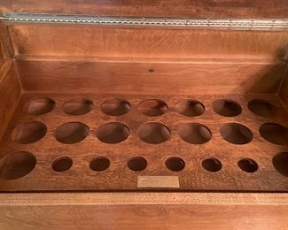 Vintage Bar Cabinet. Great As It But Would Be AMAZING With Custom Paint. Ask Us For Resources! Measures 29" W x 18" D x 36" H. Photo 6 of 7.