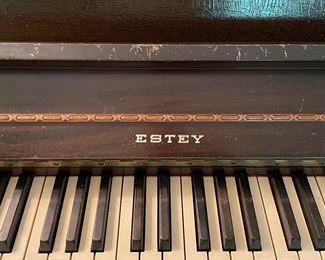 Vintage Estey Upright Piano. Photo 2 of 3.