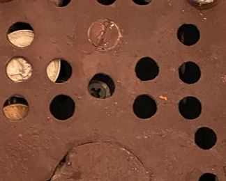 Vintage Jonah & The Whale Vintage Cast Metal Bank. Photo 2 of 3.