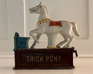 Trick Pony Cast Metal Bank. Photo 1 of 2.