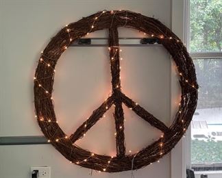 Grapevine Peace Wreath.