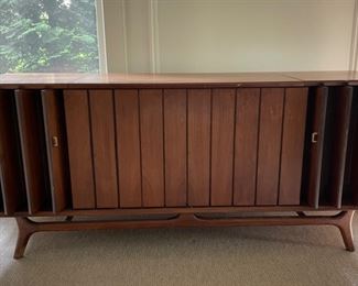 Mid-Century Zenith Stereo Cabinet. Great As Is But Would Be Awesome If Refurbished Into Storage Cabinet. Measures 65" W x 19" D x 28" H. Photo 3 of 4.